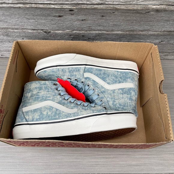 Vans SK8-Hi Tapered Denim Destroy sneakers in sky blue - Picture 13 of 13